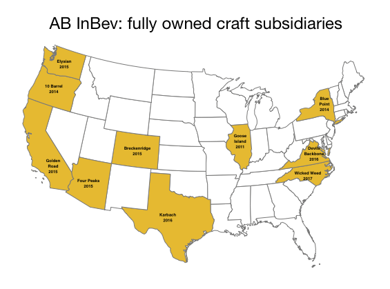 InBevCraftSubsidiaries